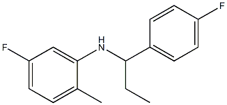 5-fluoro-N-[1-(4-fluorophenyl)propyl]-2-methylaniline