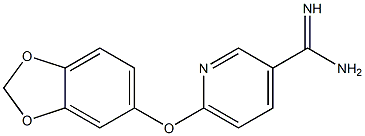 6-(2H-1,3-benzodioxol-5-yloxy)pyridine-3-carboximidamide Structure