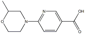 6-(2-methylmorpholin-4-yl)nicotinic acid Struktur