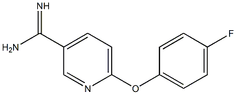 6-(4-fluorophenoxy)pyridine-3-carboximidamide Structure