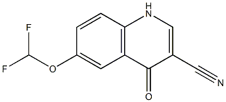 6-(difluoromethoxy)-4-oxo-1,4-dihydroquinoline-3-carbonitrile Structure
