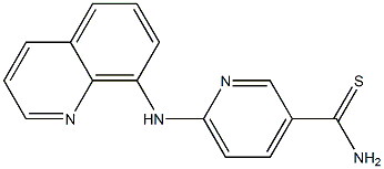 6-(quinolin-8-ylamino)pyridine-3-carbothioamide Structure