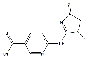  6-[(1-methyl-4-oxo-4,5-dihydro-1H-imidazol-2-yl)amino]pyridine-3-carbothioamide