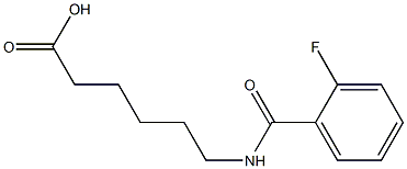 6-[(2-fluorobenzoyl)amino]hexanoic acid Structure