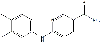 6-[(3,4-dimethylphenyl)amino]pyridine-3-carbothioamide Structure