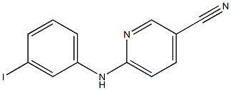 6-[(3-iodophenyl)amino]pyridine-3-carbonitrile Struktur