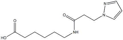 6-[3-(1H-pyrazol-1-yl)propanamido]hexanoic acid
