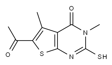 6-acetyl-2-mercapto-3,5-dimethylthieno[2,3-d]pyrimidin-4(3H)-one
