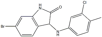  6-bromo-3-[(3-chloro-4-methylphenyl)amino]-2,3-dihydro-1H-indol-2-one