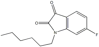 6-fluoro-1-hexyl-2,3-dihydro-1H-indole-2,3-dione
