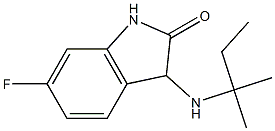 6-fluoro-3-[(2-methylbutan-2-yl)amino]-2,3-dihydro-1H-indol-2-one Structure