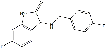 6-fluoro-3-{[(4-fluorophenyl)methyl]amino}-2,3-dihydro-1H-indol-2-one Structure