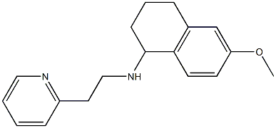 6-methoxy-N-[2-(pyridin-2-yl)ethyl]-1,2,3,4-tetrahydronaphthalen-1-amine Struktur