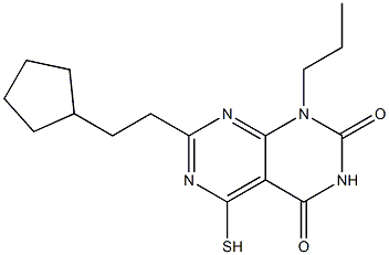 7-(2-cyclopentylethyl)-5-mercapto-1-propylpyrimido[4,5-d]pyrimidine-2,4(1H,3H)-dione