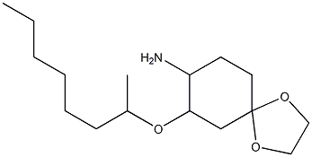 7-(octan-2-yloxy)-1,4-dioxaspiro[4.5]decan-8-amine Structure