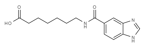 7-[(1H-benzimidazol-5-ylcarbonyl)amino]heptanoic acid|
