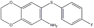 7-[(4-fluorophenyl)sulfanyl]-2,3-dihydro-1,4-benzodioxin-6-amine