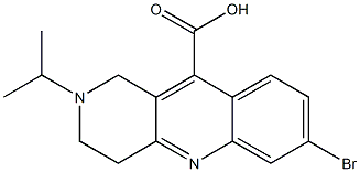 7-bromo-2-(propan-2-yl)-1H,2H,3H,4H-benzo[b]1,6-naphthyridine-10-carboxylic acid Structure