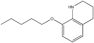 8-(pentyloxy)-1,2,3,4-tetrahydroquinoline Structure