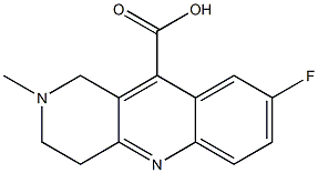 8-fluoro-2-methyl-1H,2H,3H,4H-benzo[b]1,6-naphthyridine-10-carboxylic acid 结构式
