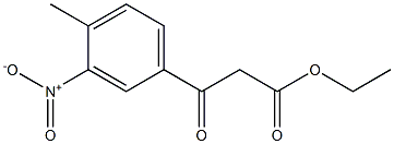 ethyl 3-(4-methyl-3-nitrophenyl)-3-oxopropanoate Structure