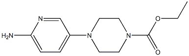 ethyl 4-(6-aminopyridin-3-yl)piperazine-1-carboxylate Structure