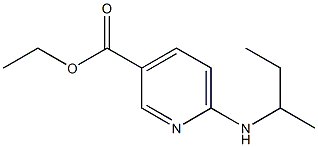 ethyl 6-(butan-2-ylamino)pyridine-3-carboxylate Struktur