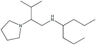 heptan-4-yl[3-methyl-2-(pyrrolidin-1-yl)butyl]amine Structure