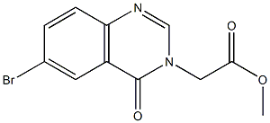 methyl (6-bromo-4-oxoquinazolin-3(4H)-yl)acetate Structure