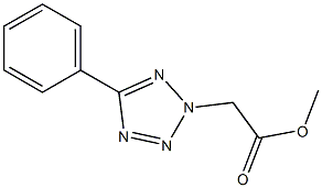 5-フェニル-2H-テトラゾール-2-酢酸メチル 化学構造式