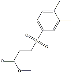 methyl 3-[(3,4-dimethylbenzene)sulfonyl]propanoate Structure