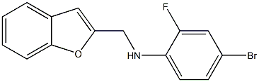 N-(1-benzofuran-2-ylmethyl)-4-bromo-2-fluoroaniline Structure
