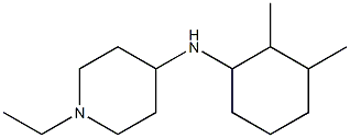 N-(2,3-dimethylcyclohexyl)-1-ethylpiperidin-4-amine Struktur