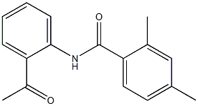 N-(2-acetylphenyl)-2,4-dimethylbenzamide Struktur