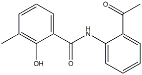 N-(2-acetylphenyl)-2-hydroxy-3-methylbenzamide Structure