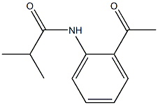 N-(2-acetylphenyl)-2-methylpropanamide Struktur