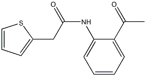 N-(2-acetylphenyl)-2-thien-2-ylacetamide Structure