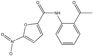 N-(2-acetylphenyl)-5-nitro-2-furamide Struktur