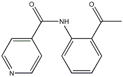 N-(2-acetylphenyl)isonicotinamide Struktur