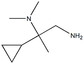 N-(2-amino-1-cyclopropyl-1-methylethyl)-N,N-dimethylamine Structure