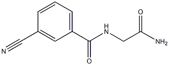 N-(2-amino-2-oxoethyl)-3-cyanobenzamide Struktur
