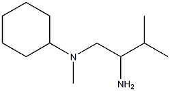 N-(2-amino-3-methylbutyl)-N-methylcyclohexanamine Structure