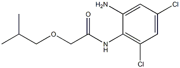 N-(2-amino-4,6-dichlorophenyl)-2-(2-methylpropoxy)acetamide Struktur