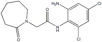 N-(2-amino-4,6-dichlorophenyl)-2-(2-oxoazepan-1-yl)acetamide Structure