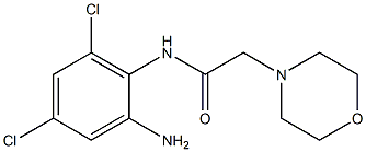N-(2-amino-4,6-dichlorophenyl)-2-(morpholin-4-yl)acetamide Struktur