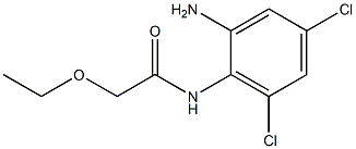 N-(2-amino-4,6-dichlorophenyl)-2-ethoxyacetamide Struktur