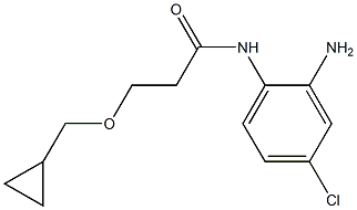 N-(2-amino-4-chlorophenyl)-3-(cyclopropylmethoxy)propanamide Struktur