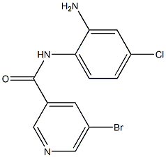 N-(2-amino-4-chlorophenyl)-5-bromopyridine-3-carboxamide Structure