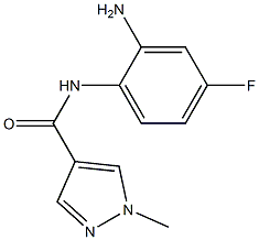 N-(2-amino-4-fluorophenyl)-1-methyl-1H-pyrazole-4-carboxamide Structure