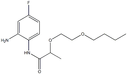 N-(2-amino-4-fluorophenyl)-2-(2-butoxyethoxy)propanamide Structure